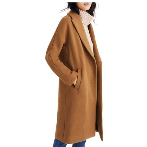 Madewell Jackets & Blazers - Madewell Atlas Cocoon Coat Camel